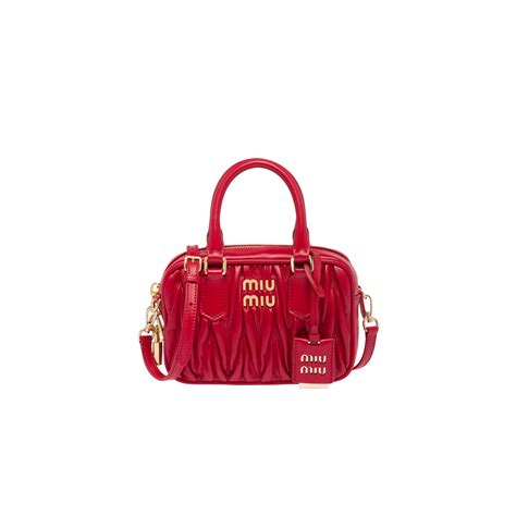 red miu miu bag|second hand red miu bags.